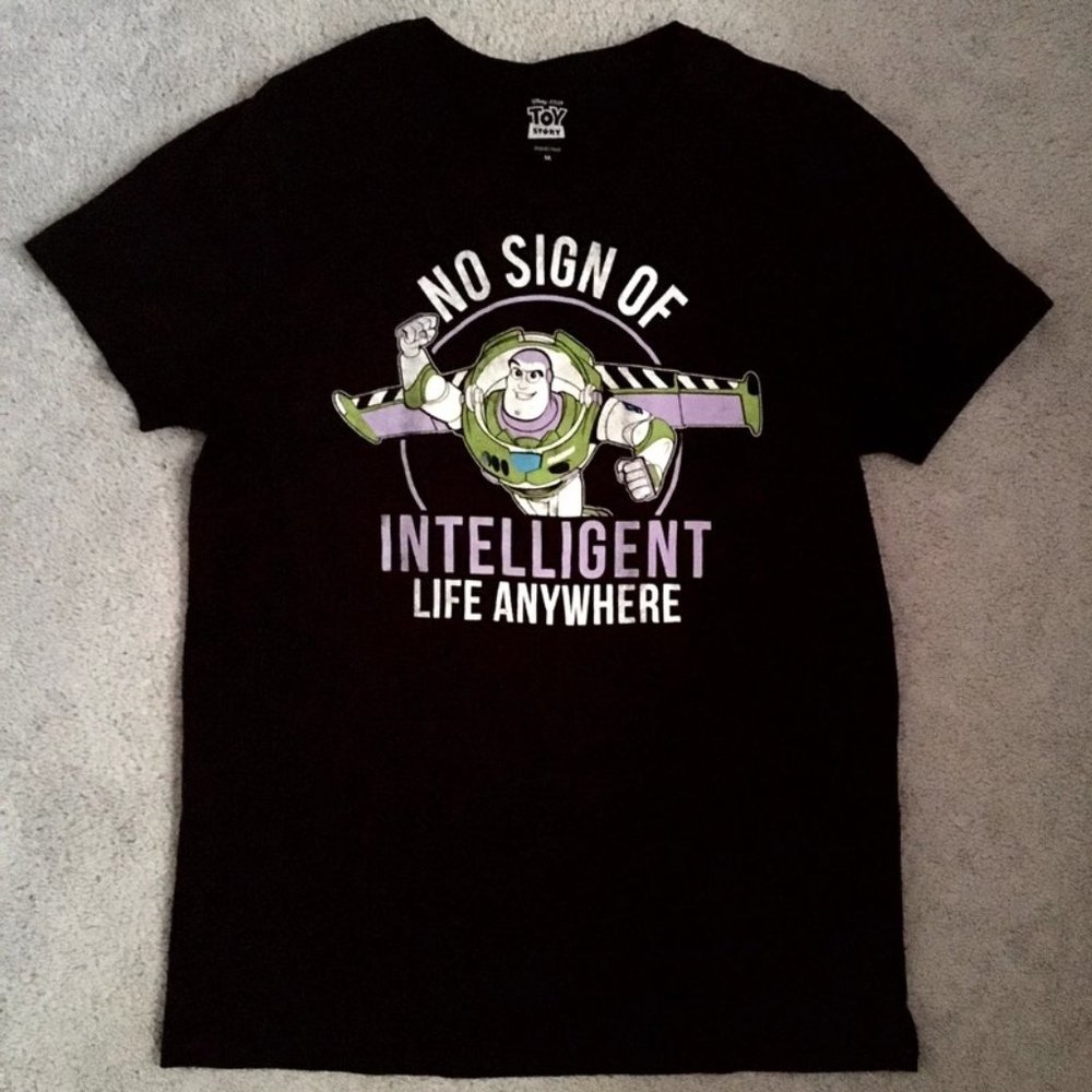 Toy Story Pixar Buzz Lightyear Black Shirt